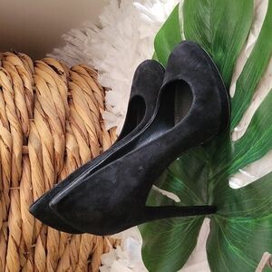 Brian Atwood bffredrique black leather stiletto heels Size 7.5 Work Shoes